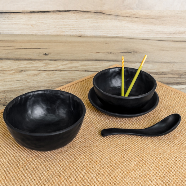 Soup Bowl Plate & Spoon